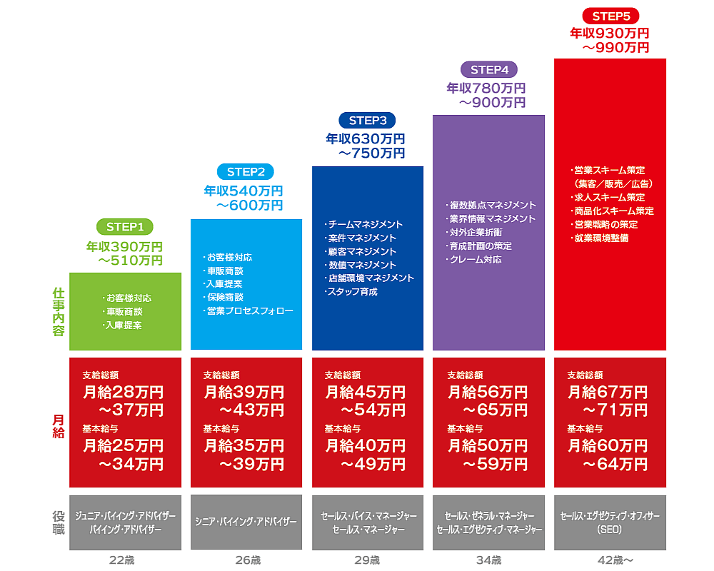 バイイング・アドバイザー（営業さん）のキャリアパス